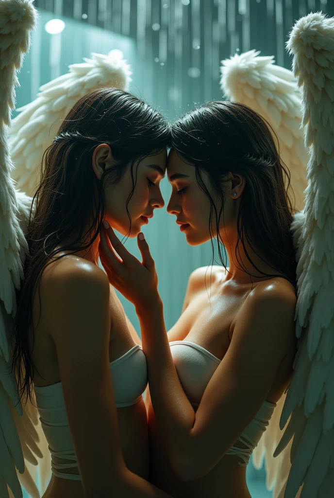 Painting by William-Aldophe Bouguereau depicting a beautiful with a demonic angel