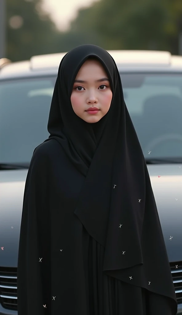 Young girl wearing a black hijab and a black scarf,Forehead covered by hijab, girl,short body,slim body,small hips,cute teen,the two breast sizes are not in proportion nsfw!!!!,right breast size is large!!!,left breast size is small!!!,The right breast is larger than the left!!!,with the right breast is bigger!!,with left breast is smaller!!, with the right breast is gigantic!!,with hanging right breast!!,with right breast is sagging!!,right breast out of fasion nsfw,Big right breast!, gigantic sagging right breast!,with left breast is flat,showing bare tits (nsfw)!!!, sie boob right side,visible breasts(nsfw)!!!,uncovered breasts, breasts uncovered and sfw, smooth white facial skin,forehead covered with hijab,revealing clothes, beautiful asian girl, big oppai, beautiful young burqa's girl, in a hood,black hijab,wearing hijab cape,wearing white veil,teenager style selfie pose,beautiful eyes,beauty,cute face,loose clothes,Muslim clothing, 4k, best quality,photorealistic