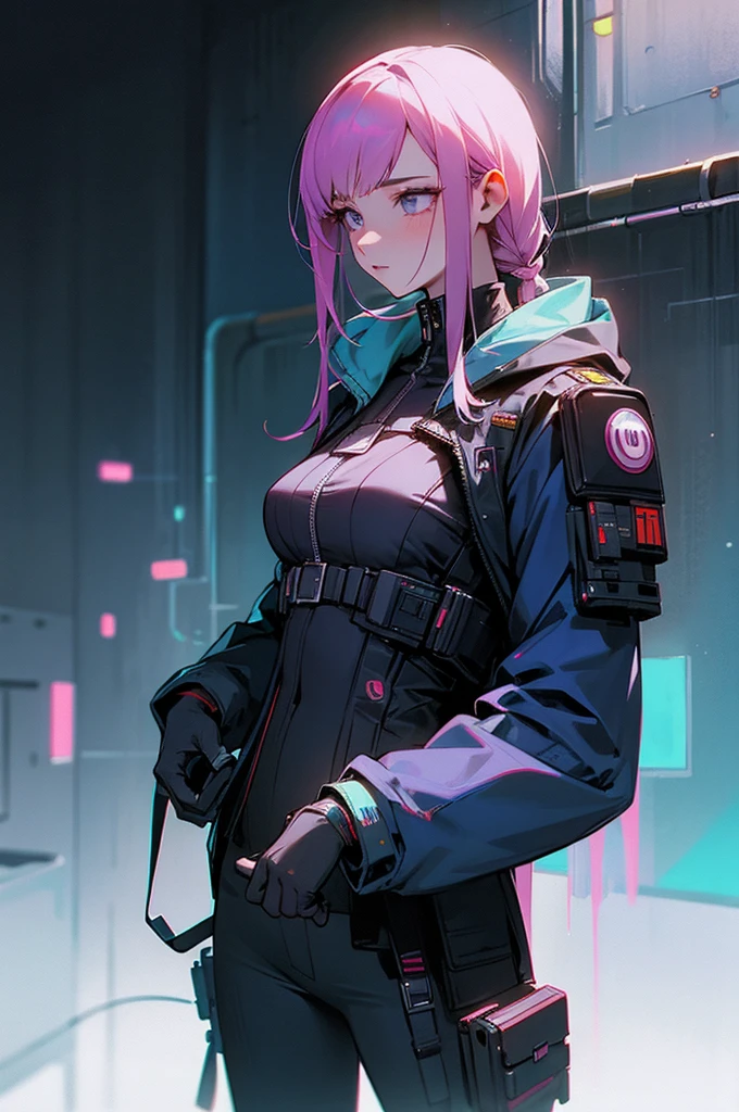 professional photo of a cute young woman, ultra high quality, volumetric, bioluminescence, luminism, pink-orange, global illumination, ambient occlusion, masterpiece, art by Ilya Kuvshinov, omimoji, busy image, awards winner, octane render, unreal engine 5,
