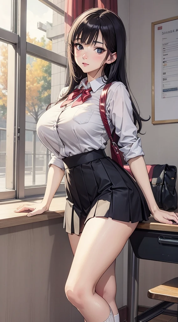 (highest quality, masterpiece,High school girl smoking a cigarette1people々、Sulky face)、((View the whole body))、(((school uniform)))、
Camel Toe、Giant tit、Nipple Puffs、Cleavage、Plump、Super big breasts、Super big butt