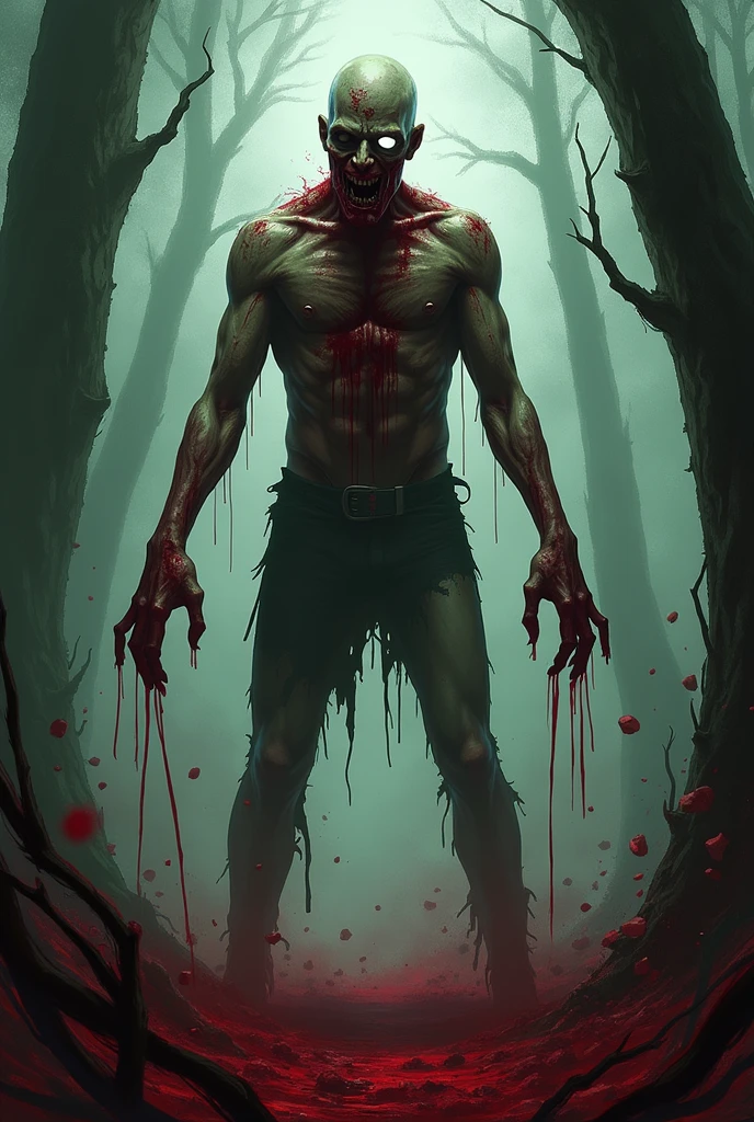 Full Body Shot,Jason,ホッケーマvinegarクをつけている,Has a machete、Blood splatter on the body、Tattered clotheuscular body,Give the viewer a malicious look, Grabbing Viewer, For the viewer,Misty marshland background, vinegar