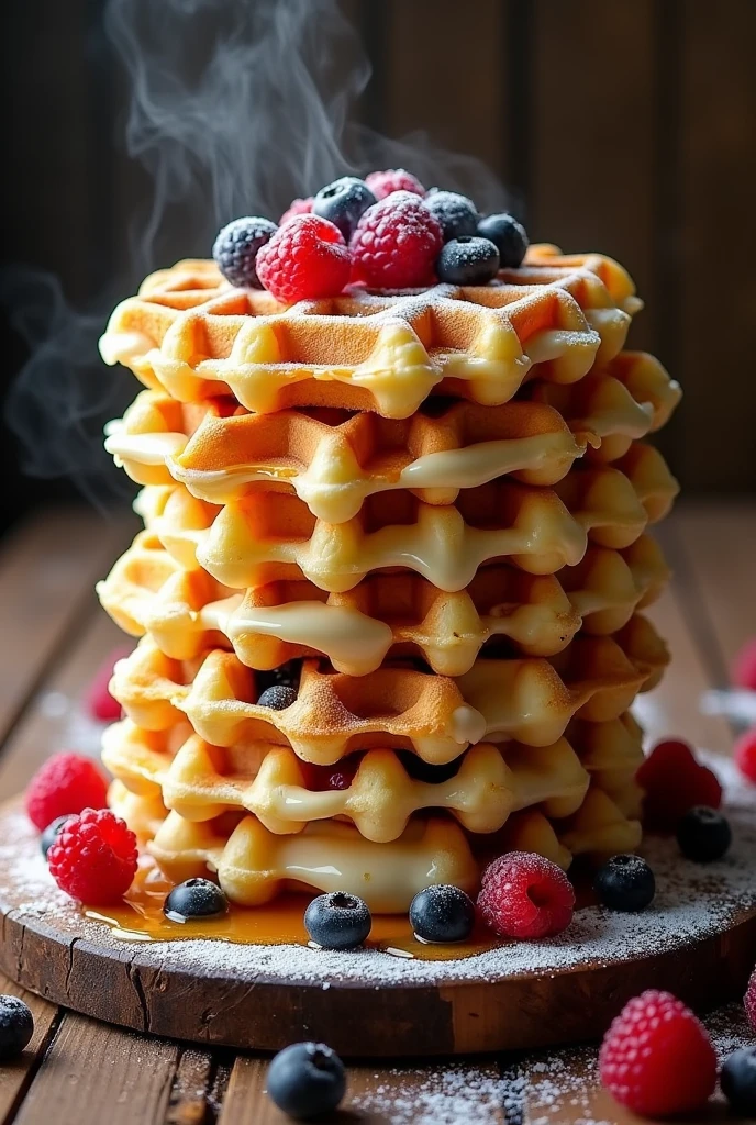 Torta de waffles