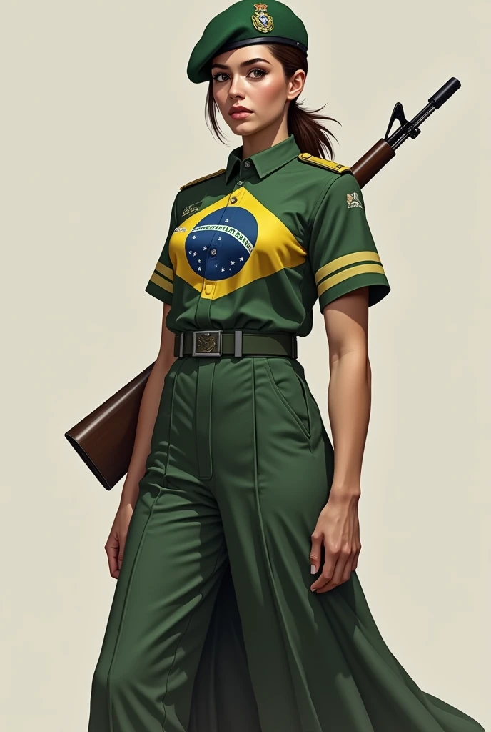 Female Fighter in the Mexican Revolution: Wearing traditional Mexican clothing or worn military-style uniforms, wearing aged bandana or hat, and an old Mexican flag patch, with brown hair and an aged bandana, complemented by mesmerizing green eyes in an epic Mexican landscape., masterpiece, 8k, high resolution, shallow depth of field, sharp focus