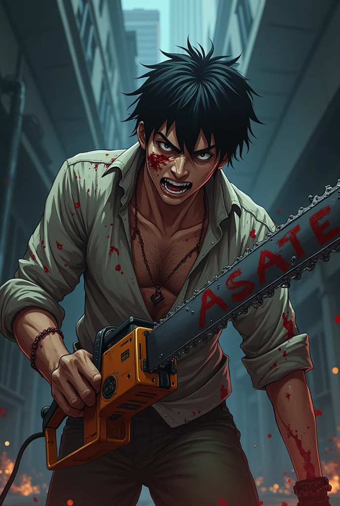 Chainsaw man realista