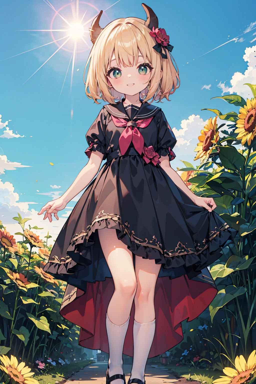 absurd, absolute resolution, incredibly absurd, super high quality, super detailed, official art, unity 8k wall, masterpiece
BREAK
One , innocent, little devil, small and young toddler, cute tiny baby body size , cute smile , (NSFW),High resolution, (An illustration: 1.1), anime、((highest quality)), (Super detailed),  ((Standing under a beautiful sunny sky:1.3)),(1 person、:1.4)、cute face、(Sukesuke&#39;s cute swimsuit:1.4),white and transparent skin、(Bunny ears:1.3)、(Shiny pale colorful pink long hair:1.4),masturbation、(gentle smile、Excited,spread your pussy:1.1)、(Are standing:1.6)、(from below:2), (Medium chest、close-up:1.7)