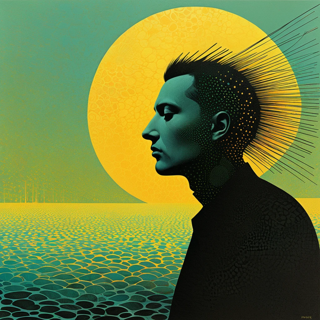 portrait, Moonlight elemental spirit. By artist Andreas Gursky