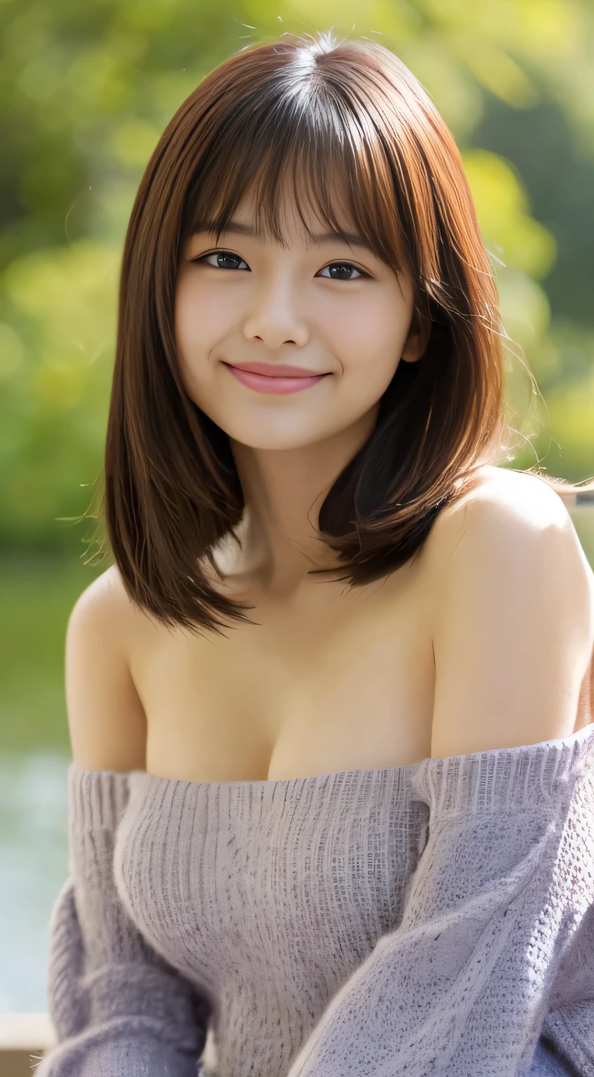 topless, , White T-shirt, (Nipples visible through hole in T-shirt:1.3), Clear cute big nipples, 　 (Breast milk:1.25), Straight bangs, long hair、Shrine maiden, Nude, , 、Show your nipples properly from the front、Japanese high school girl like in the photo,　Pale-skinned girl, , , necklace, 14 years old, , , ,, 8K, , Plain eyes、, realistic breasts, , realistic girl, beautiful girl、kawaii junior high school student、I am studying, Brown Hair、Cheerleader、ribbon、Laughter, Sandy Beach, Nude, Showing teeth、(Open your eyes wide and be surprised:1.2)