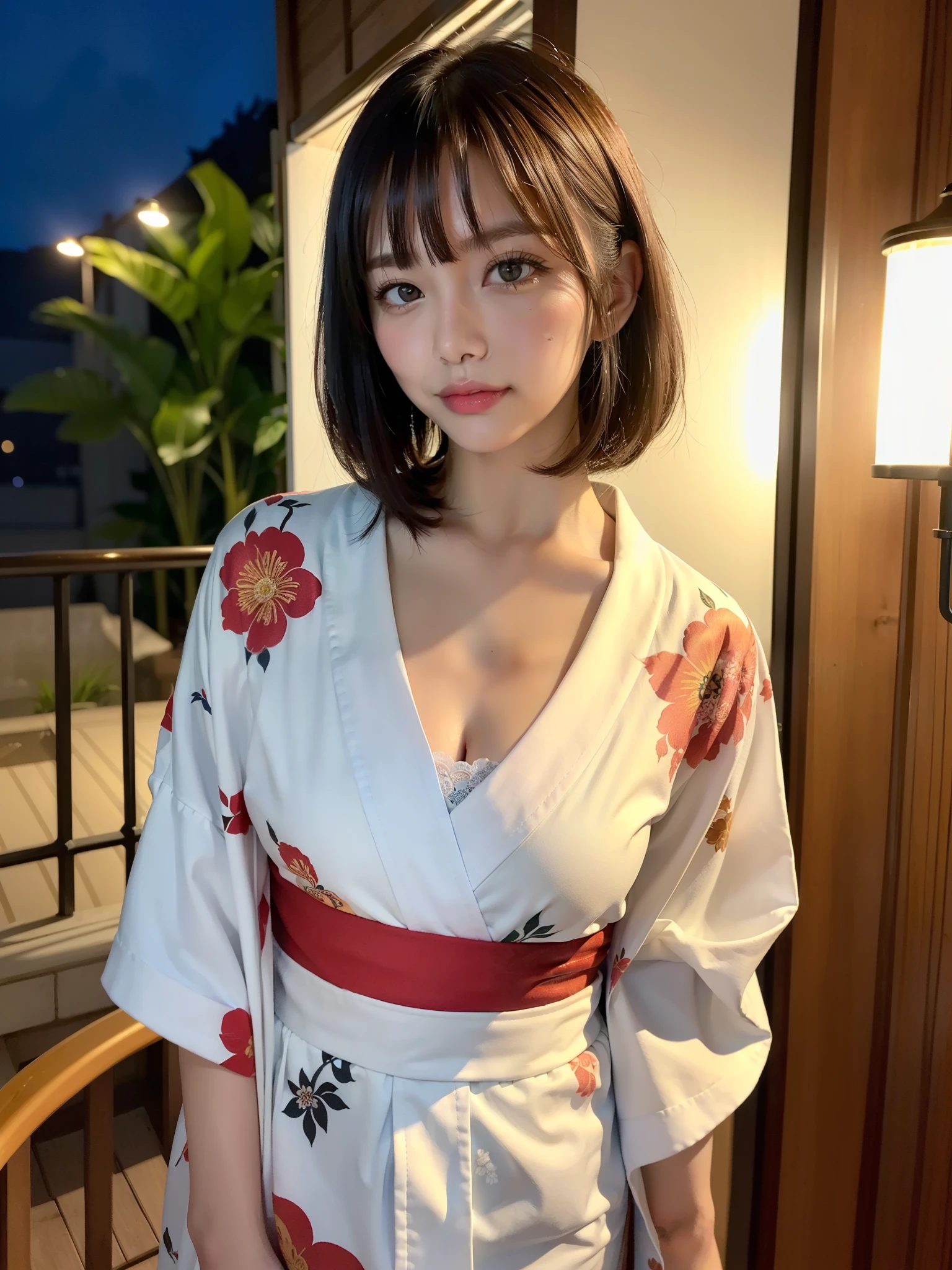 (highest quality, 8K, masterpiece: 1.3)), sharp focus: 1.2, beautiful woman with perfect style: red kimono, (dark brown hair, big: 1.2)), (Natural light, city street: 1.1), Highly detailed face and skin texture, fine eyes, double eyelid, Close your eyes and ask for a kiss, whole body, hip up ,(long legs: 1.2,),
