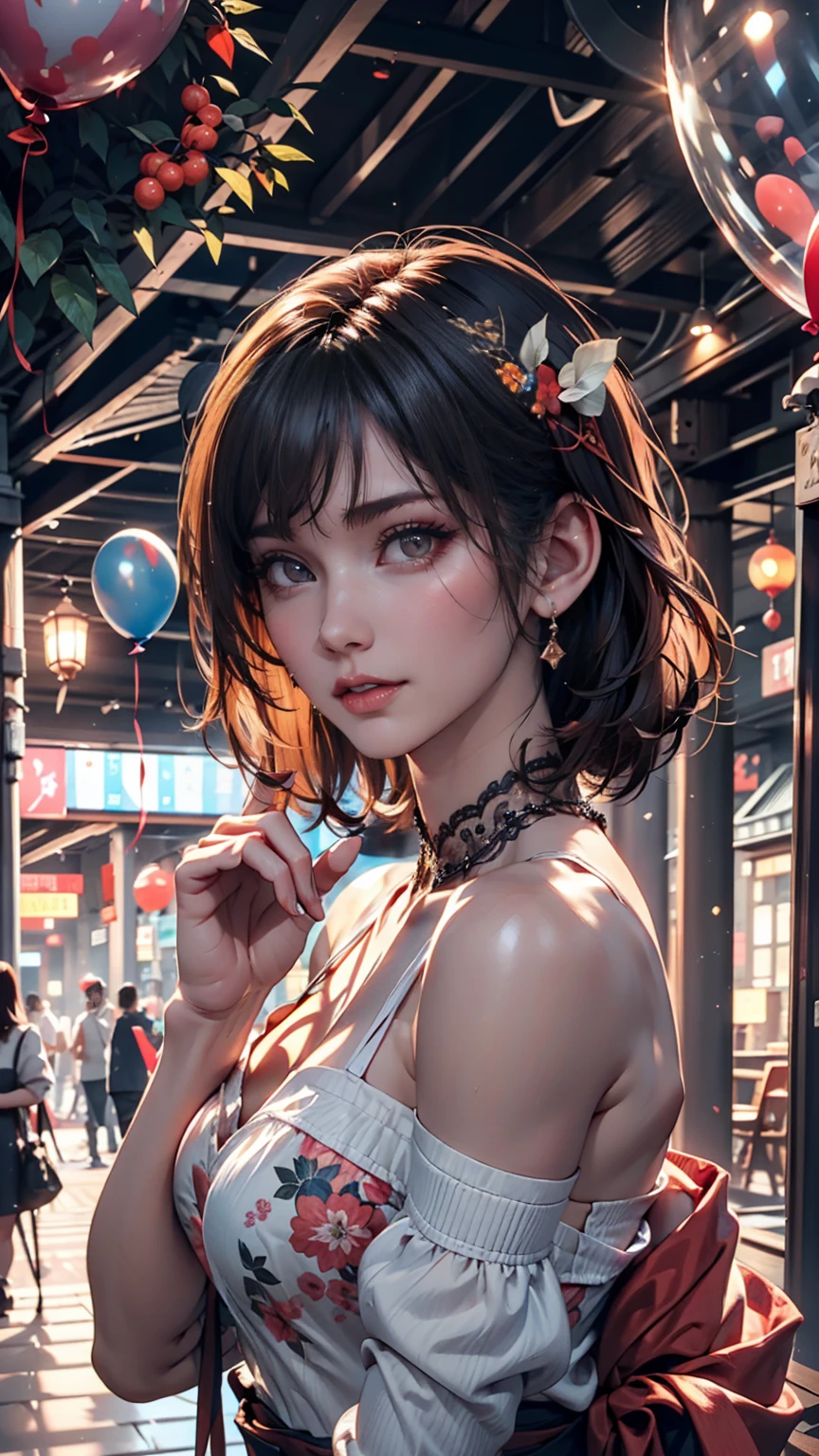 (Highlight brush edge, highlight facial contours, high exposure, Amai Liu, young Asian, warm tones, flash source: 1.2), bright style, (((a girl))), orange everywhere, highlight the shape of the image, make the image more polished.