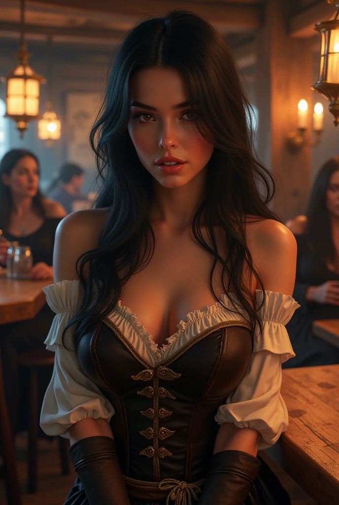 (Masterpiece:1.2), (Best quality), (Ultra detailded), (8k,4K),(demi-corps:1.2),(cow-boy:1.2),(highly detailed:1.2),(Detailed face:1.2), (detailed background),(portrait),detailed scenery,(pose dynamique:1.2),(perfect lightingBest quality),malheur 1 fille, seulement, cheveux longs, poitrine, Regarder le spectateur, large poitrine, cuisses, Gants, robe, clivage, bare shoulders, joaillerie, assis, Yeux verts, heart, cheveux roux, Gants de coude, cuissards noirs, Gants blancs, mineur, Floue, talons hauts, coupe, main sur la hanche, Bustier, Fond de Floue, garter straps, Robe bustier, Robe violette, side slit, drinking glass