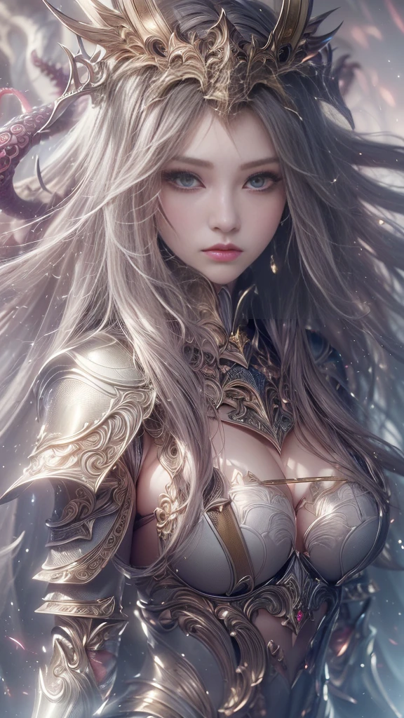 ((masterpiece)), (best quality portrait), long hair, magic cast robe, having magic staff, detailed beautiful eyes, detailed gorgeous face, perfect anatomy, dynamic pose, intricate details, PIXIV, krenz cushart,