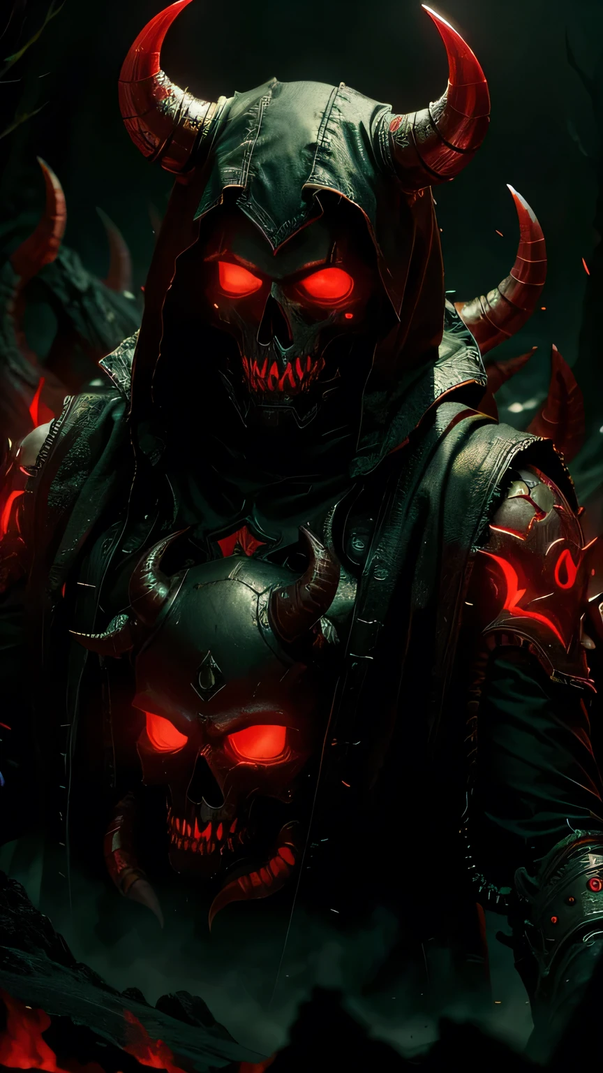 armor, weapon, 1girl, glowing, sword, glowing eyes, teeth, shoulder armor, cloak, monster, sheath, long hair, ambiguous gender, hood, helmet, medium hair, multiple others, white hair, pauldrons, red eyes, torn clothes, capelet, mask, gauntlets, scabbard, sharp teeth, open mouth, ws7,
Best quality,masterpiece,ultra high res,<lora:ws7:0.7>,