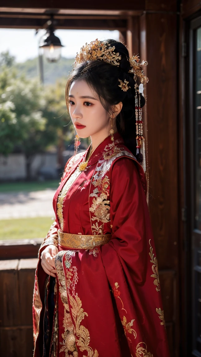 1girl,jiayi,hanfu,(jewelry:1.2),
masterpiece,best quality,32k uhd,hdr,dtm,cinematic lighting effects,wide shot,wide-angle lens,super vista,super wide angle,exquisite facial features,super delicate face,best fingers,