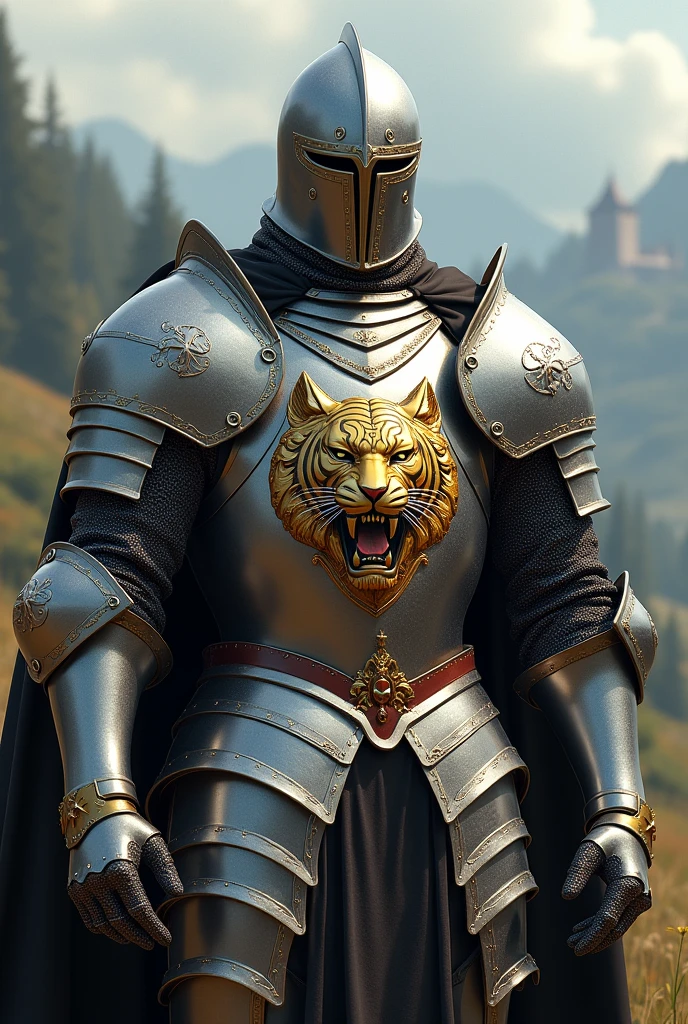 photo of a warrior with metal jaguar themed armour, highly detailed, 4 k, hdr, smooth, sharp focus, high resolution, award - winning photo