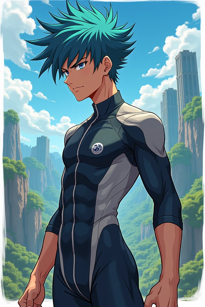Estilo Naruto Shippuden, Rosto do Hatake Kakashi, Standing in front, (((((frente))))) Full-body volumetric lighting, muscles highlighted by light, jovem, (rosto jovem), aesthetic body (boa anatomia) Brazilian facial features, Cabelos brancos, cabelos movidos pelo vento, esclera branca, olhos vermelhos (Olhos detalhados) olhos grandes, ((olhos pretos)), sobrancelhas finas, Rosto de adulto, pixiv mais votado, rosto adulto, dia ensolarado, few clouds in the sky, fisiculturista, uniforme Anbu