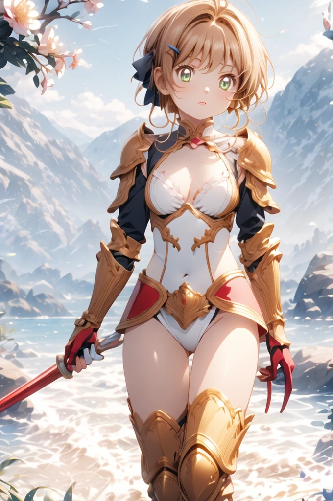 Red-haired warrior, armor, medieval fantasy, D&d, RPG, outdoor, landscape: open field, a dragon volleying in the background, ultra realistic, ultra detailed, best quality, 8k, wallpaper, steel breastplate, steel boots, steel gauntlets, steel gloves, sitting, open legs, red skirt, tiny panties, tight panties, white panties, panty view, upskirt, thong, cameltoe, pantyshot, RAW,
