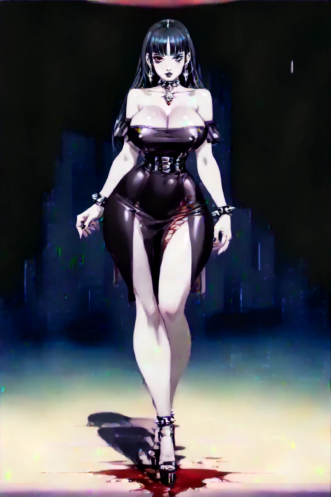 (best quality, ),gothic, milf, huge breast, thicc, black hair, blacklipstic, standing, solo, full body, long skirt, large skirt, black robe, medieval clothing, dark atmosphere, ornate details, dim lighting, dramatic shadows, mysterious aura, intricate lace patterns, porcelain skin, bewitching gaze, elegant posture, majestic presence, flowing silhouette, gothic architecture, candlelit backdrop, hauntingly beautiful, enchanting presence, ethereal ambiance, alluring expression, intense sensuality, exquisite jewelry, supernatural allure, captivating aura, sensual curvesstanding, solo, full body, long skirt, large skirt, black robe, medieval clohthing,drop shadow, anaglyph, stereogram, tachi-e, pov, atmospheric perspective, 8k, super detail, ccurate, best quality, best quality, highres, award winning, high details, high quality, super detail, anatomically correct, textured skin, ccurate, masterpiece, retina, UHD
Waiting to start