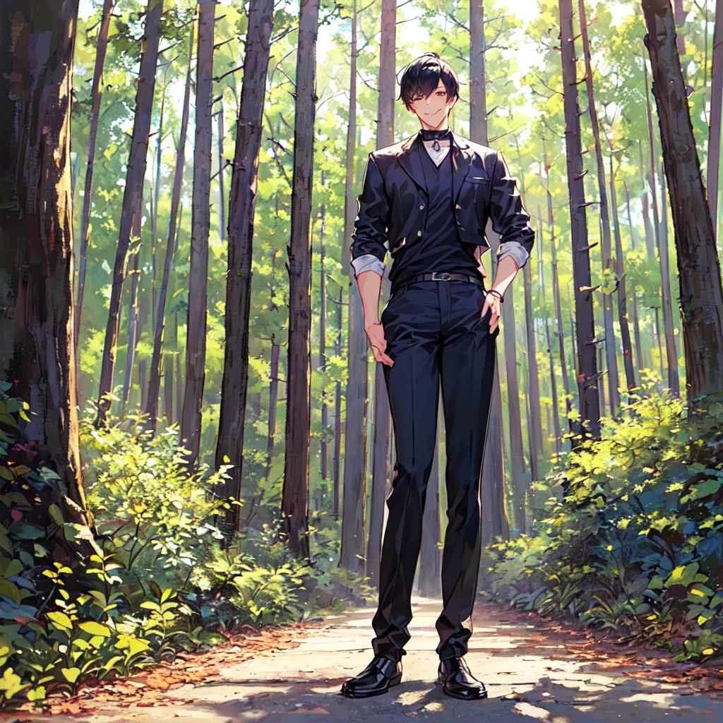 absurdres, highres, ultra detailed, standing young man, black hair, white shirt. masterpiece, smooth,
BREAK
, Create an image using a prism effect, with light refracting and creating a colorful, kaleidoscopic appearance.
BREAK
, Design an image with a fisheye lens effect, capturing a wide field of view with a distinctive, curved perspective.
BREAK
, Capture a forest path, with towering trees, dappled sunlight, and a sense of tranquility and natural beauty.
BREAK
, Illustrate a monochromatic world, using only shades of black, white, and gray to convey depth, emotion, and a striking visual impact.