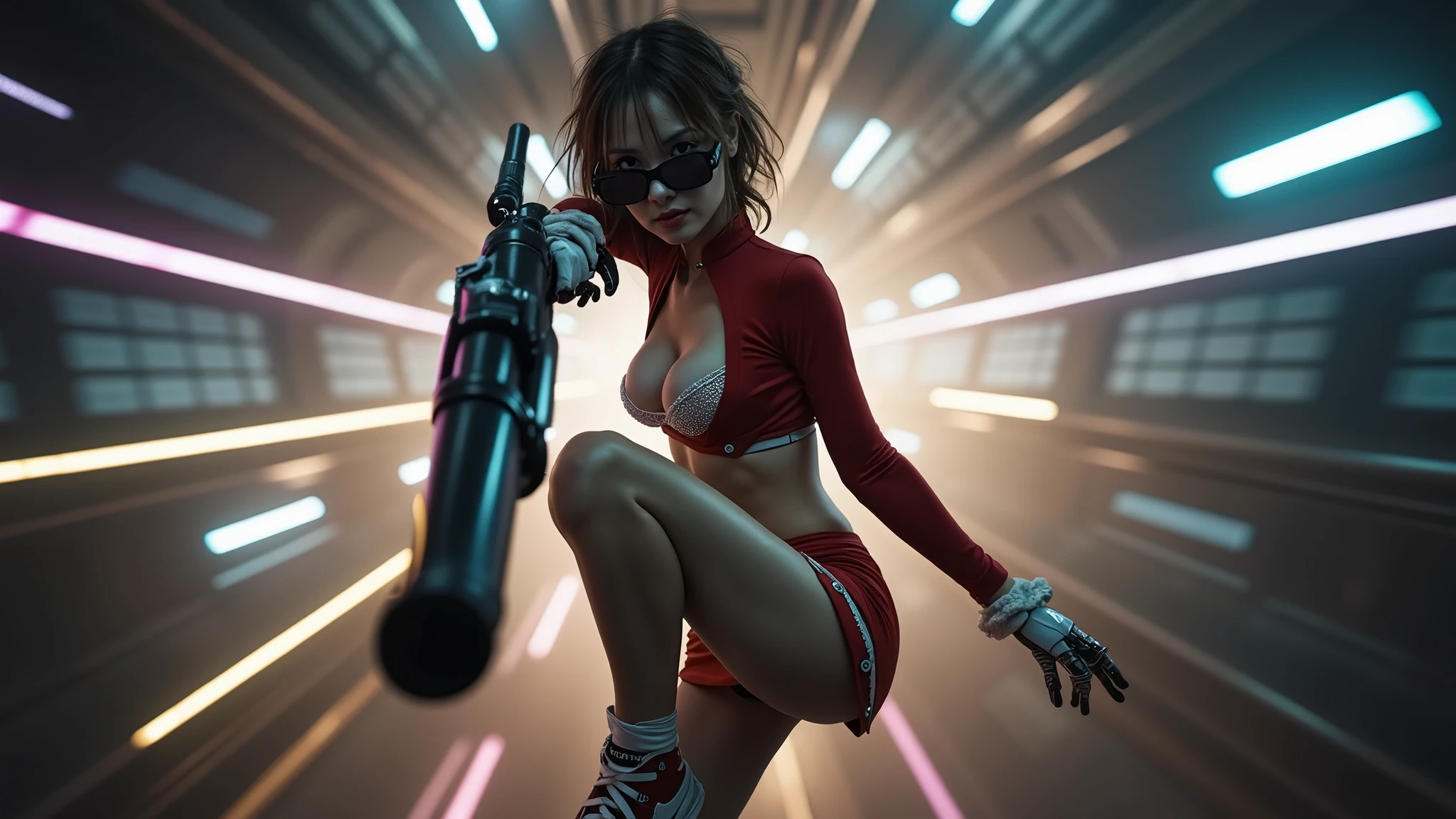 obra-prima, sedutora, intimate:1.3), Sarada Uchiha, sozinha em casa, (Sala de estar:1.2), wearing nothing but a set of sloppy red lingerie, (red eyewear:1.2), (Konoha headband:1.5), (costas perfeitamente arqueadas:1.2), (olhar atraente:1.2), (fluid dark braids:1.1), (subtle lighting:1.2), (atmosfera sensual:1.3), (Elegant furniture:1.1), ( pequenos, mas firmes e perciosos:1.3), (Medium butto firm and flexible:1.4), ela contempla capturar o momento sobre a mesa, pernas formando um "em" sedutor e sexual, (prove composition:1.5), (desejo intenso:1.5), (detalhes requintados:1.2) Cinematic details, hiperdetalhados, insanos, lindamente coloridos, Motor irreal, DOF, Super-Resolution, Megapixel, cinematographic lightning, antialiasing, FKAA, TXAA, RTX, SSAO, Post-processing, post - production, Mapeamento de Tons, ...cgi, emFX, SFX, Insanamente detalhado e intrincado, Hiper maximalista, Hiper realista, volumático, fotorrealista, ultra fotorreal | | |, ultra-detalhado, detalhes intrincados, 8k, super detalhado, Colouring, Volumetric lightning, HDR, realista, Motor irreal, 16k, foco nítido