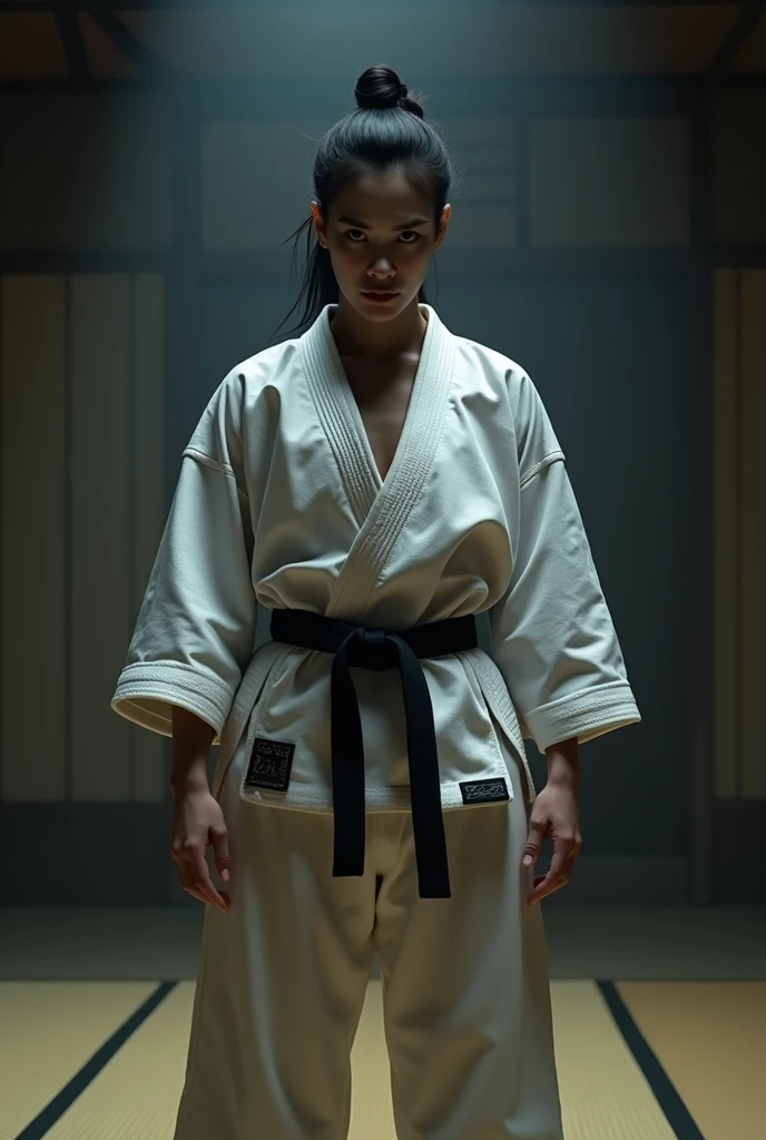 Realistic busty woman,Karateka,hokuto shinken,ultimate form,Performance