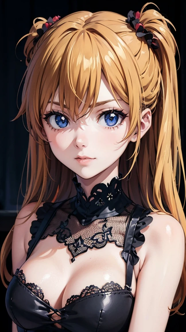 ( best quality,masterpiece:1.2),(Anime Style, comical noir style :1.1), one girl , Cute Style ,Adorable, Extremely Detailed Eyes, face with extra detail, very fine hair,8k,resolution, Gothic Dress,Gothic Punk