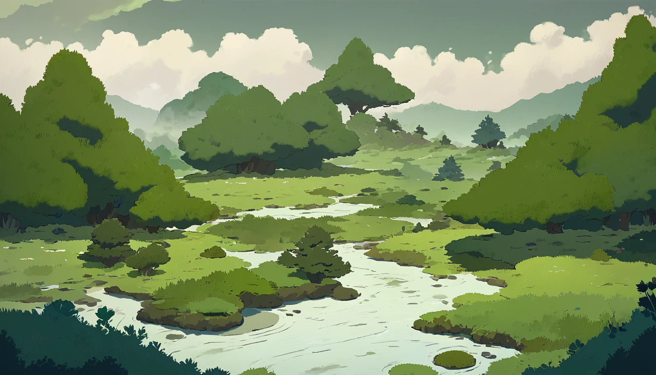 Moss Landscapes ,Studio ghibli inspired