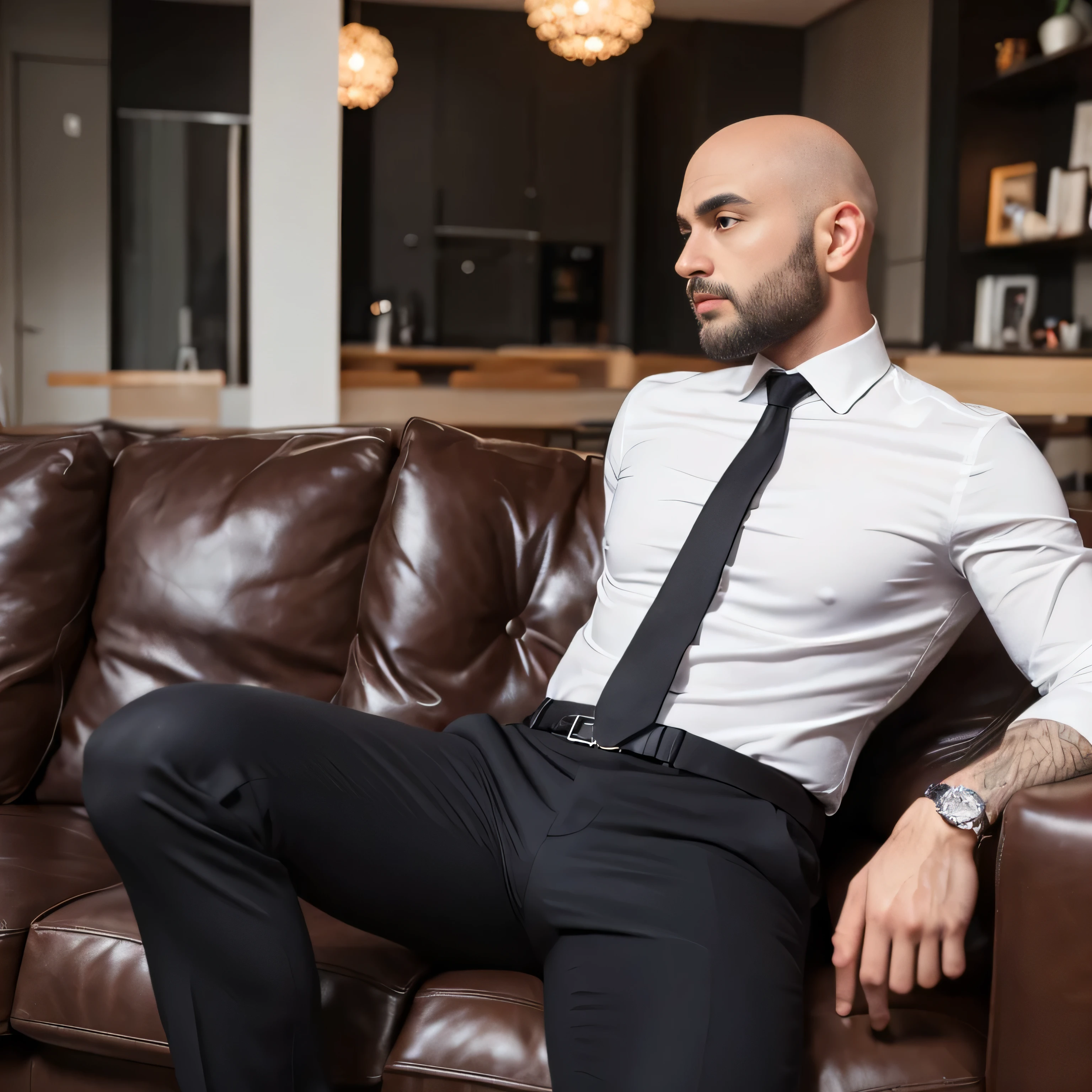 Guardiola, 40, ,Shirtless,Tong,Bulge,onbed,Business suit,black thong,black sock,Muscle men ,artwork of a,tmasterpiece,k hd,Cinematic texture,Thin