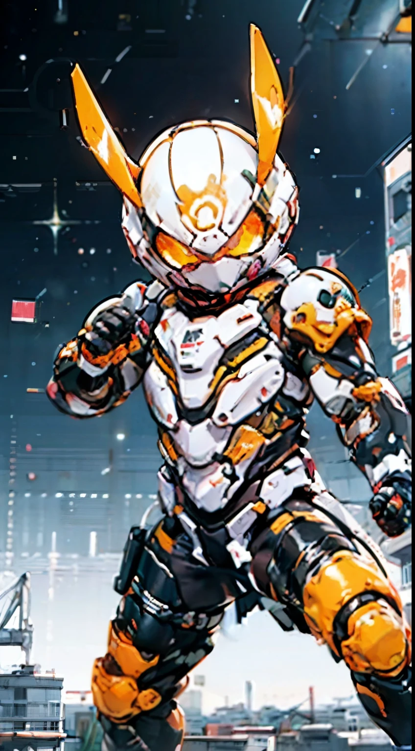  greatest masterpiece， High Quality ， high definition ， Attention to Details ， Sleek design ， ULTRA HIGH-TECH BIOTECH COMBAT SUIT ， looking into the sight of a ，Overlooking the city， Japanese Special Effects and American Manga Style，Space Sheriff&#39;s Metallic Suit，Red Armor，Very short stature，Little Young Girl ，cute， small breasts， red backpack ，Skilled Pose， Smooth and Shiny ，Very dynamic，fast， natural light， very detailed，Ultra-fine paint， very delicate ，creativity， natural light， movie lighting， Best Shadow ， MASTERPIECE - ANATOMY - PERFECT ，

