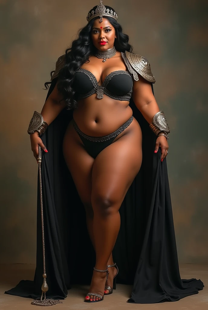 big bulging booty MASSIVE protruding ass, paired with tiny thin chest tapered waist, extremely unique, dark skin Jawara Woman, tiny waistline, huge booty, metallic fabric, thin waistline, UHD, eloquence, DSLR, no nudity, muscular abs, create a masterful Afrodite portrait, science fiction 