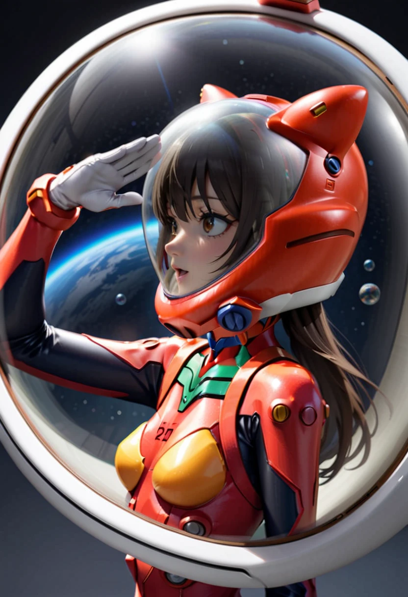 8k, Ultra-high resolution, Highest quality, masterpiece, Rule of thirds photograph,surreal, photograph, pretty girl, Cute Face, Beautiful eyes in every detail, Detailed,masterpiece,,,,,,,,,,, ( short hair, street, emo eyeliner, apocalypse, girl, nside the (cockpit) of a (futuristic spaceship:1.6), , blush,sitting on a chair, covered navel, space helmet, muvluv, eva helm, evangelion,, plugsuit , space helmet, eva helm,red bodysuit, short hair, upper body,,plugsuit, red bodysuit,evangelion,(red helmet:1.2), space helme, cat ears, smile, FROM SIDE,Japanese female,hort hair, bangs, blue eyes, brown hair, ahegao, red helmet, kafka