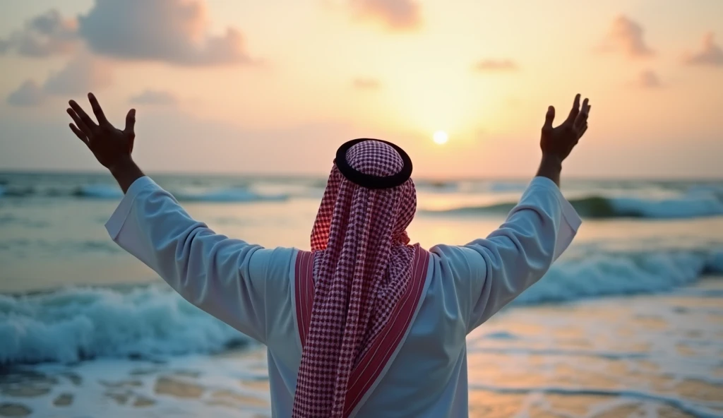 A Arabian man,black hair, Athletic body, super realistic, ultra HD ((perfect eyes))