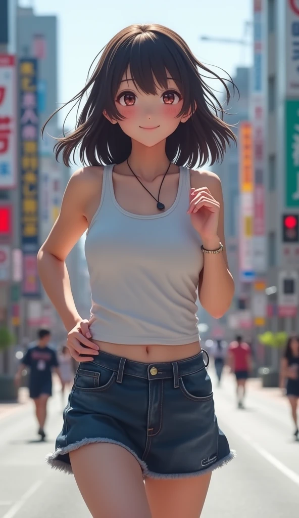 Realism: 0.8), 6+ girls, (12 year old girls: 1.4), neat and clean gals, (flat breasts: 1.4), (cheeky smiles: 1.1), (swag: 1.1), camisole, mesh (tank top: 0.9), (tube top: 1.1), T-shirt, off-shoulder crop top, mini skirt, sneakers, sandals, (denim: 0.9), (shorts: 0.9), Compression Shorts, (Parker: 1.1), (Track Jacket: 1.1), (Windbreaker: 1.1), (Jeans Jacket: 1.1), (Unzip: 1.2), Open Front, Aeon Shopping