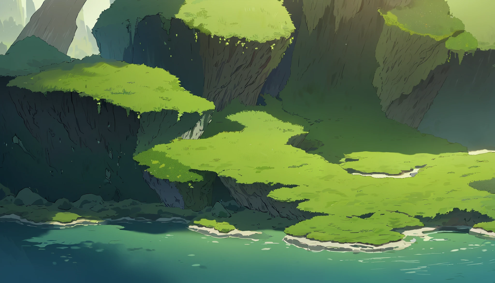 Moss Landscapes ,Studio ghibli inspired