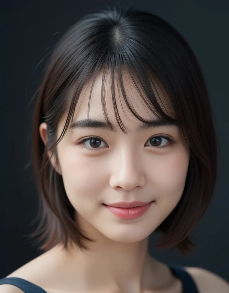 (Close-up shot of forehead to eyebrows of an Asian woman with natural smooth skin: 1.5), (full face: 1.8), (macro photo: 1.8) solo, dark, light slit, masterpiece, best quality, (highly realistic: 1.6), 16k, raw photo, highly detailed, (professional makeup: 1.6), (ultra close-up of face, close-up shot of forehead to eyebrows: 1.7), (ultra close-up of face with nose in the center and full screen: 1.6), (pose with face slightly to the left facing the camera: 1.7), big eyes, thin nose, open lips, (false mole, small blemish, detailed skin texture: 1.7),