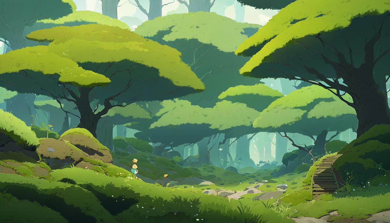 Moss Landscapes ,Studio ghibli inspired