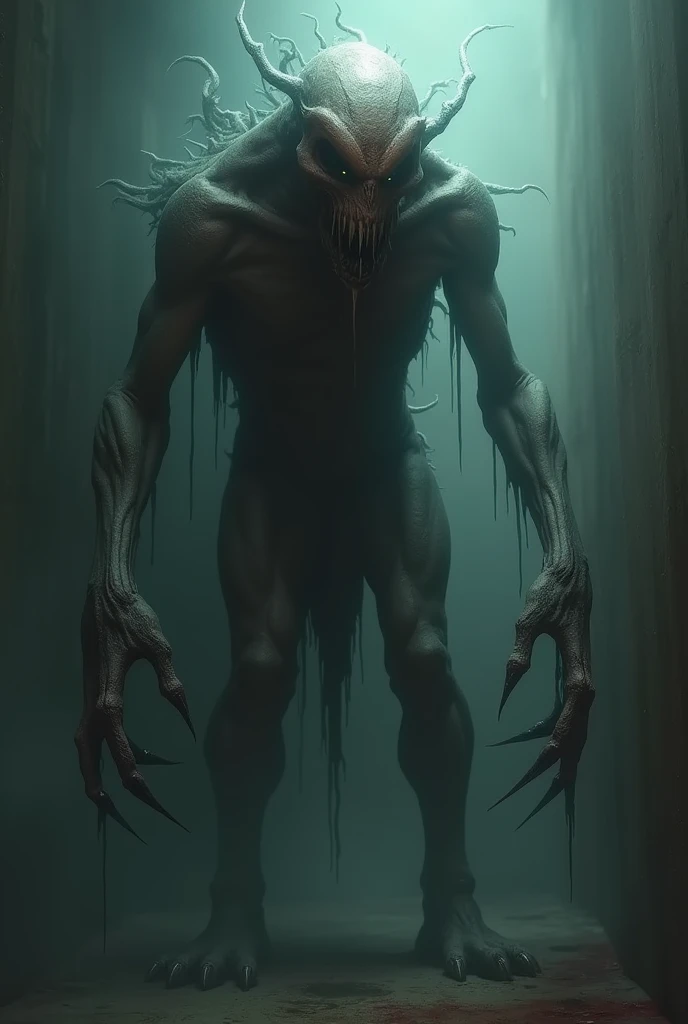Make the character zalgo from the horror story Creepypasta
