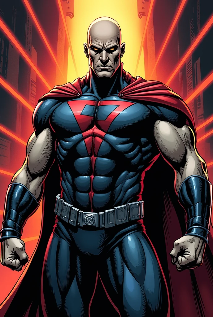 Highest image quality,male people,1 boy,Young and handsome,shoun,White color hair,Short flat top hair,Dark skin,anime big breast,anime wallpaper,Solo,malefocus,Venom Spider-Man,black reotard,Red cape,Bulging crotch