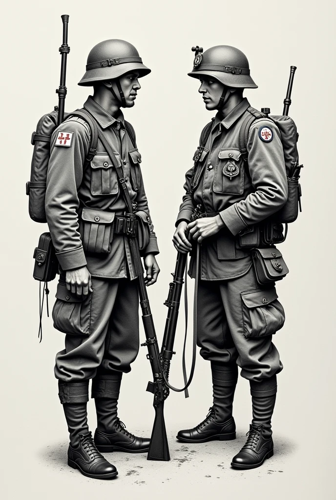 Two naked 25 year old muscular German soldiers, Mit Definierten muskel adern