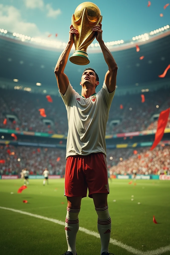 Cr7 with a world cup