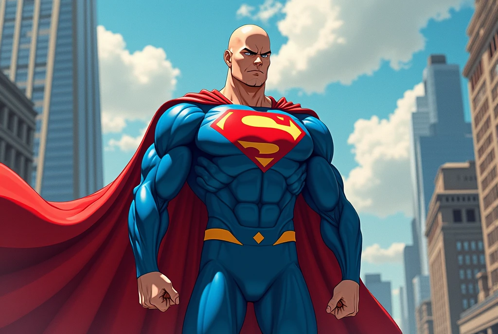Solomon Grundy punching superman
