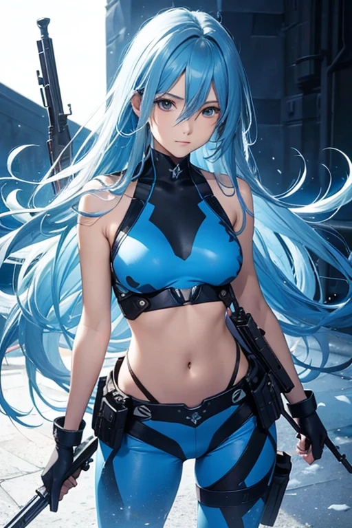 1girl, (solo), short ponytail hair, light blue hair, flat chest, small size, blue eyes, fair skin, perverted smile, full nude, full body, lots of cum on sex, (men with penis in sex), (night), moon, frozen lake, forest behind, (very sexy body, detailed face, masterpiece, highly detailed, 8k, best quality, vibrant colors, digital art, concept art)