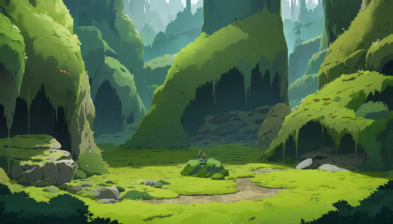 Moss Landscapes ,Studio ghibli inspired