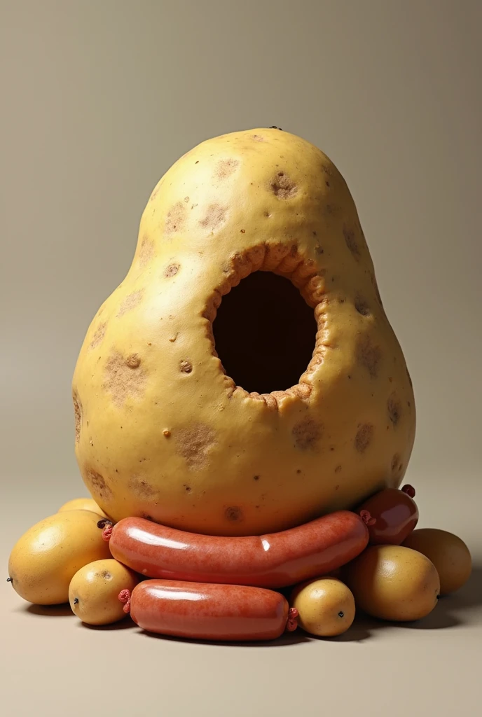 Vagina-shaped bread with open legs 