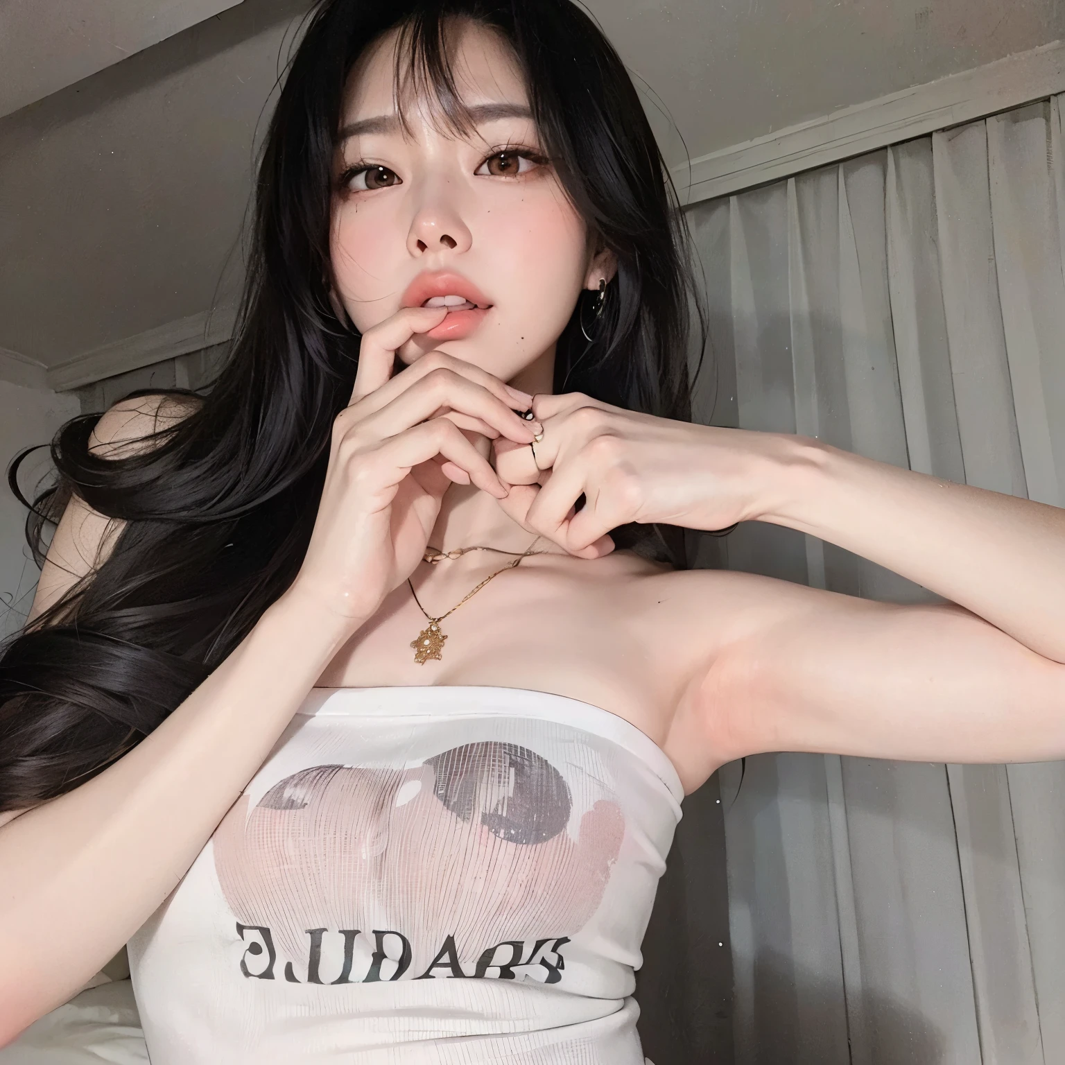 (Large breast:1.4),(compete swimsuit:1.4),(Best quality,masterpiece,ultra high res,(photorealistic:1.4),1girl,(16 years old:1.4),(partially unbuttoned:1.5),