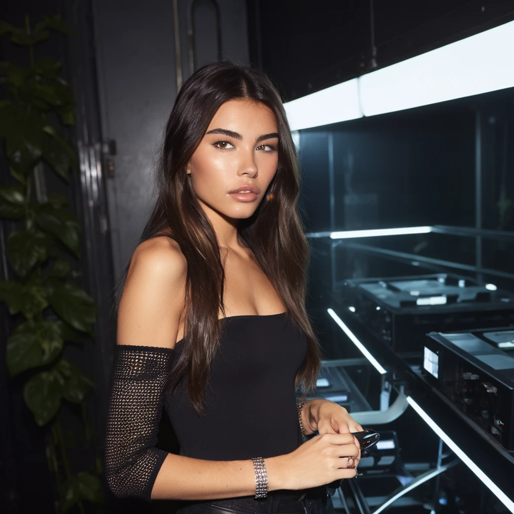 photo polaroid madison beer : : collège ((ohwx femme)) : : ((ohwx femme))  : : par Greg Rutkowski, wlop, Unreal Engine, en sueur 4 k, HDR, : : . photographie au flash, saignement léger, égratignures, style Terry Richardson