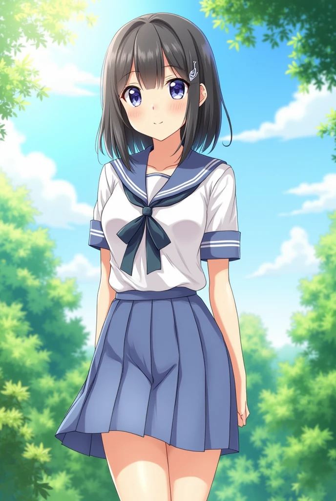 score_9, score_8_up, score_7_up, score_6_up, score_5_up, score_4_up, rating_questionable, , source_anime, digital illustration, pixiv, fanbox, uncensored, , BREAK, official art,
1girl, solo, female, amanai riko, black hair, braid, headband, blue eyes,
school uniform, white serafuku, , blush, light smile, outdoors, cowboy shot, looking at viewer, colorful, vivid <lora:Amanai_Riko_Pony2-10:0.8>