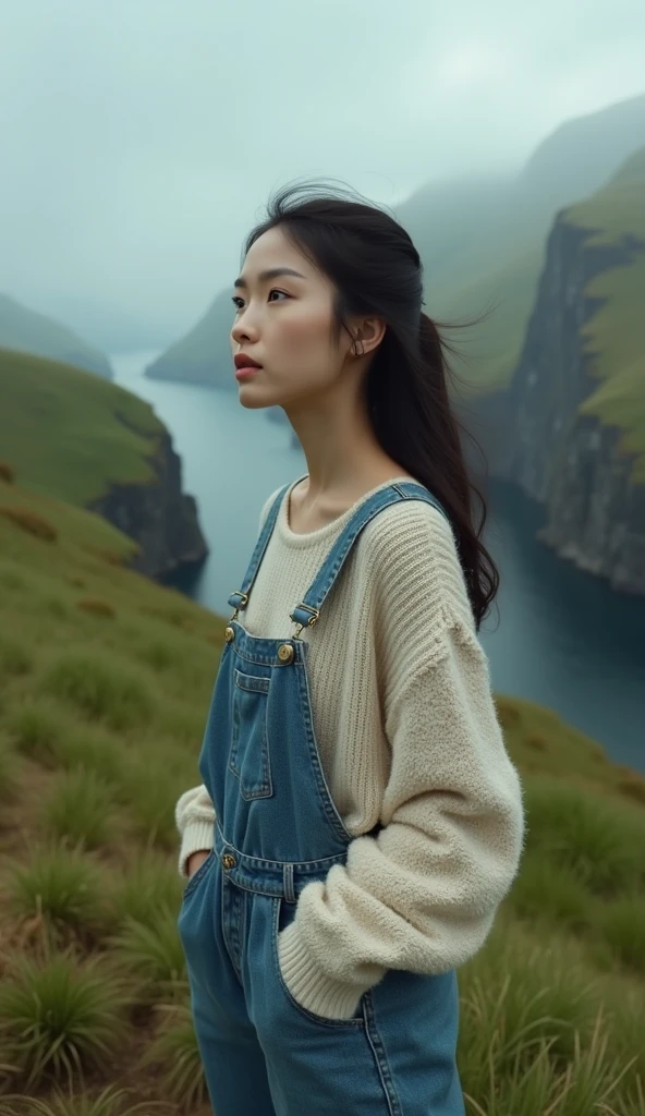 In the dazzling sunlight、In the landscape of vast grasslands、The wind blows gently through。The girl stroked her hair, which was blowing in the wind.、sitting under a big tree reading a book。In the distance, the blue sky spreads、Small birds fly freely。In this serene and beautiful landscape、The girl seems to be enjoying her own time。