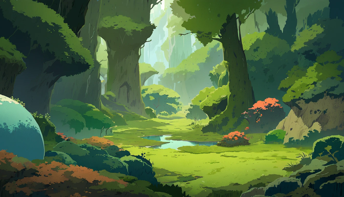 Moss Landscapes ,Studio ghibli inspired