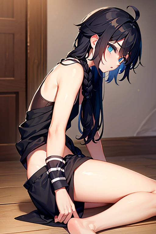 high quality,Cool Beauty, 最high quality、 Stylish design, (((The most beautiful girl))), ((Thin legs))、(((最high quality))), High resolution, ((detailed)), ((masterpiece)), ((Super detailed)), 、White Background、B girl fashion、Black Hair、Inner Color、((Sexual))