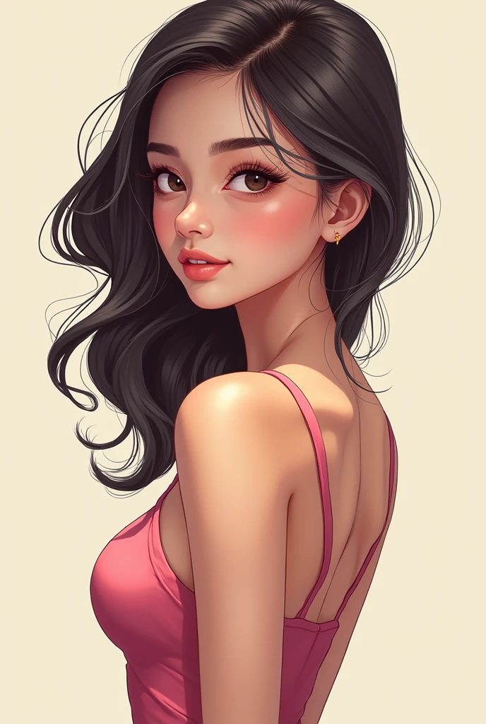 Design me an Asian woman without any clothes